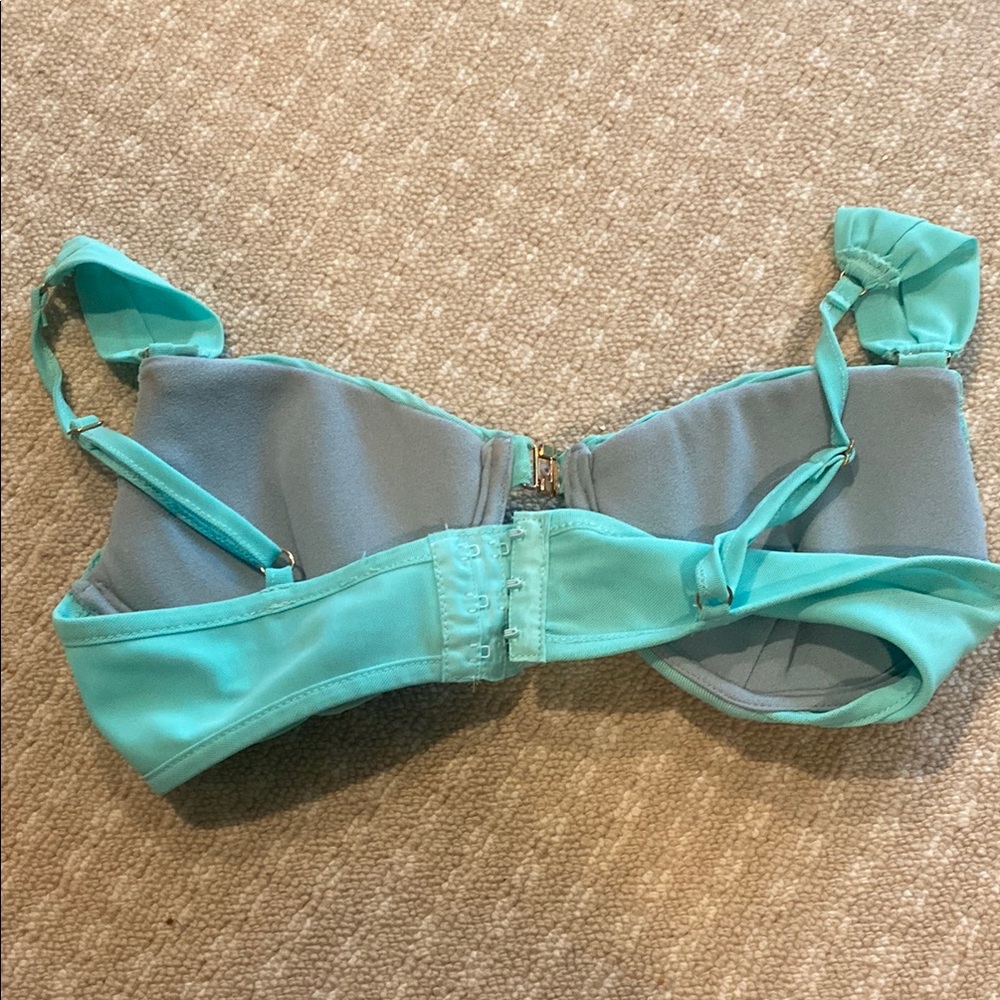 JLUXLABEL Blue Ruched Bra Intimates - Picture 3 of 3